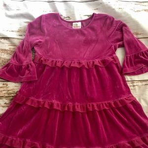 Hanna Andersson pink velour dress